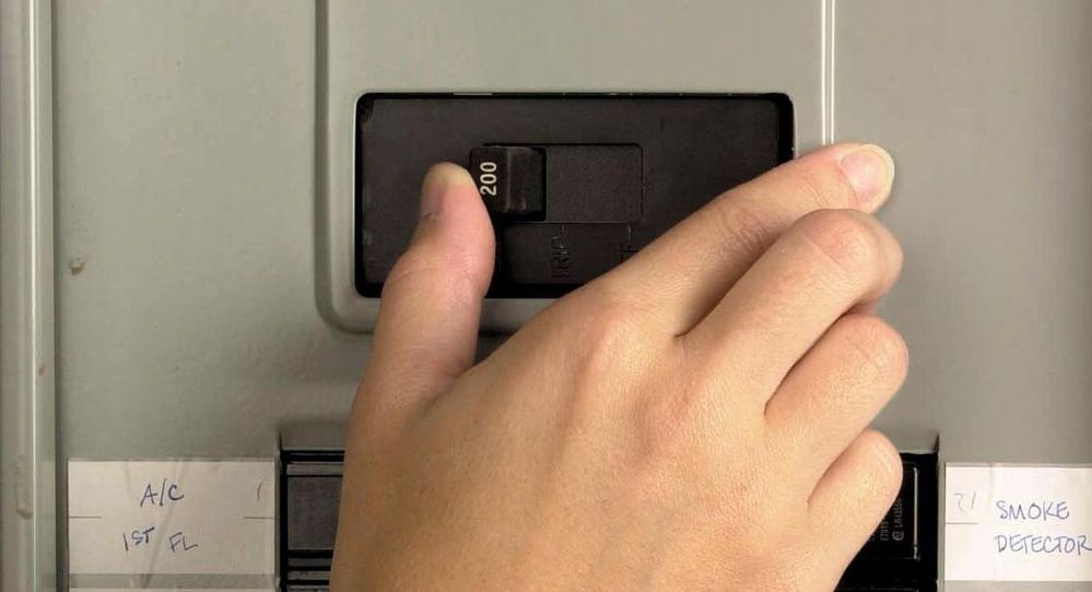 turn your power back on by flipping the breaker